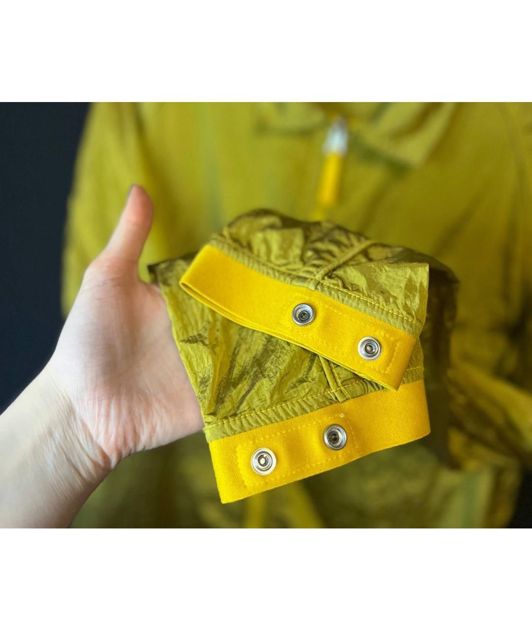 STONE ISLAND Желтая полиамидовая куртка, фото 8