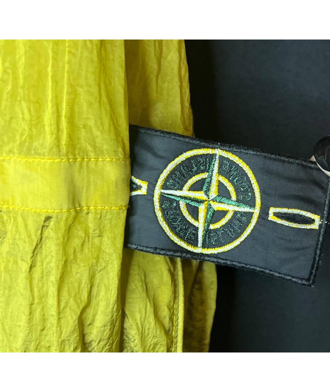 STONE ISLAND Желтая полиамидовая куртка, фото 7