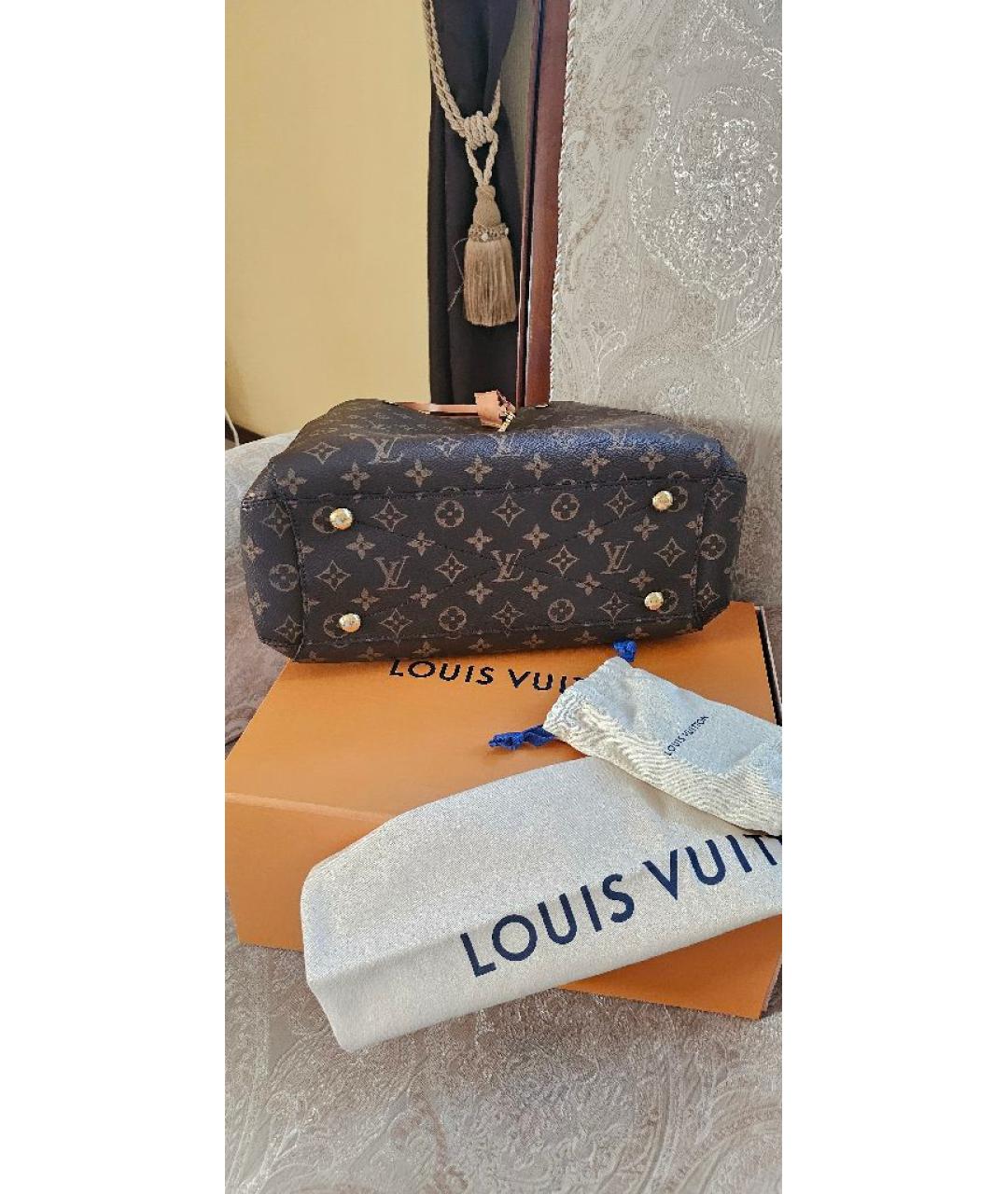 LOUIS VUITTON Коричневая сумка тоут, фото 7