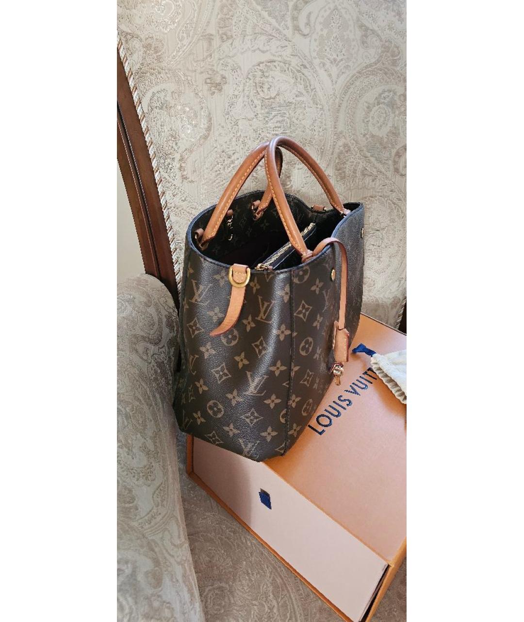 LOUIS VUITTON Коричневая сумка тоут, фото 2