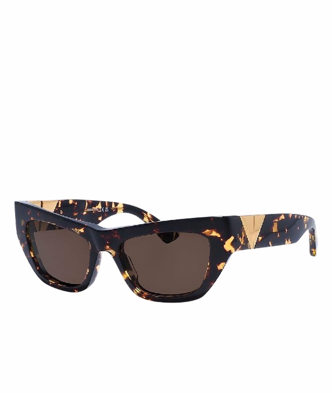 BOTTEGA VENETA Черные пластиковые солнцезащитные очки, фото 1