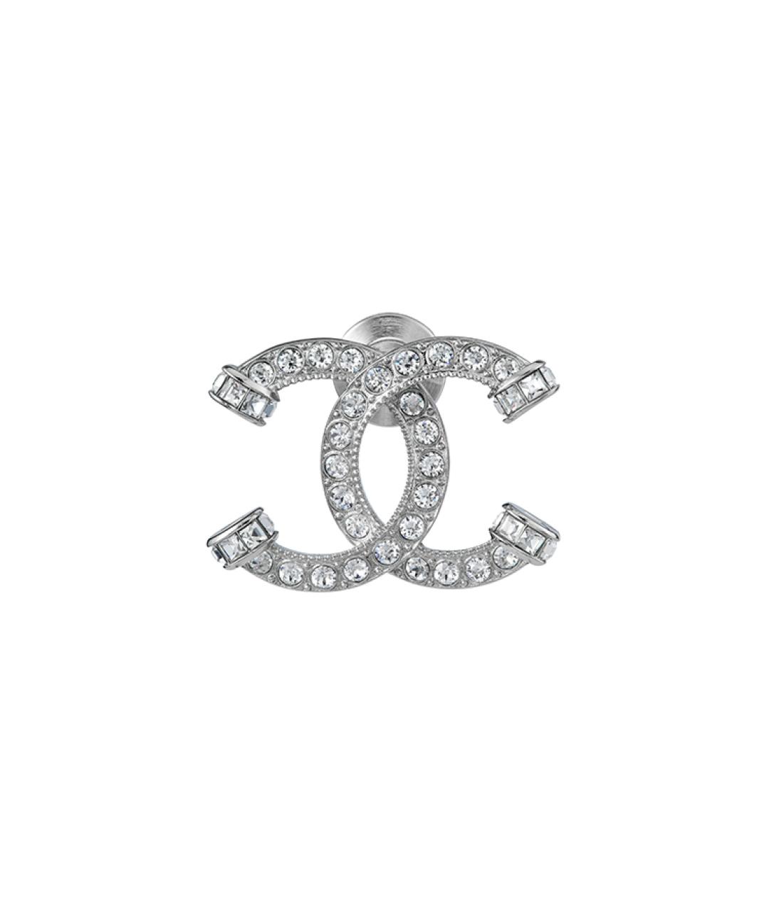 CHANEL Серебряные металлические серьги, фото 1