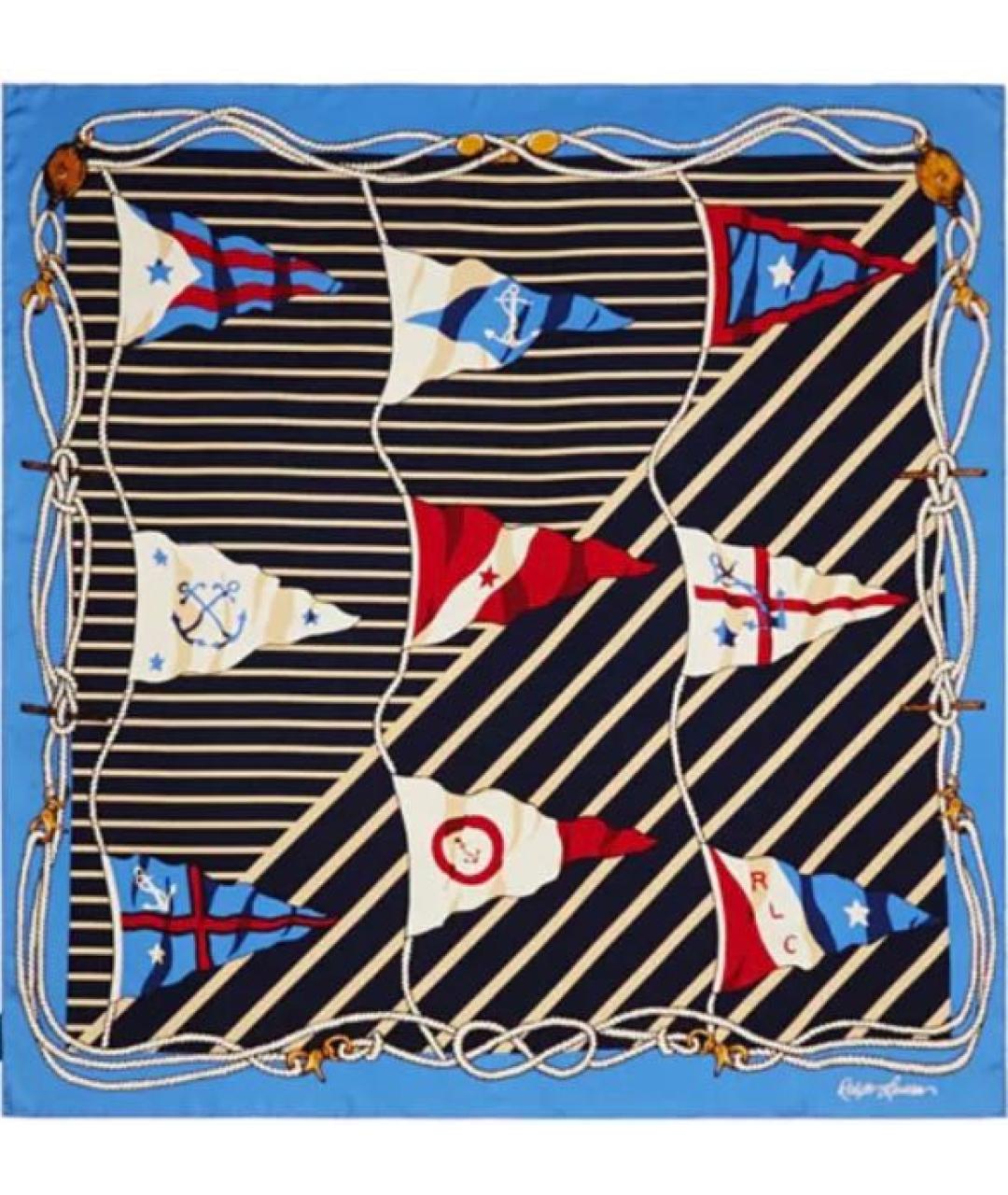 RALPH LAUREN Мульти шелковый платок, фото 1