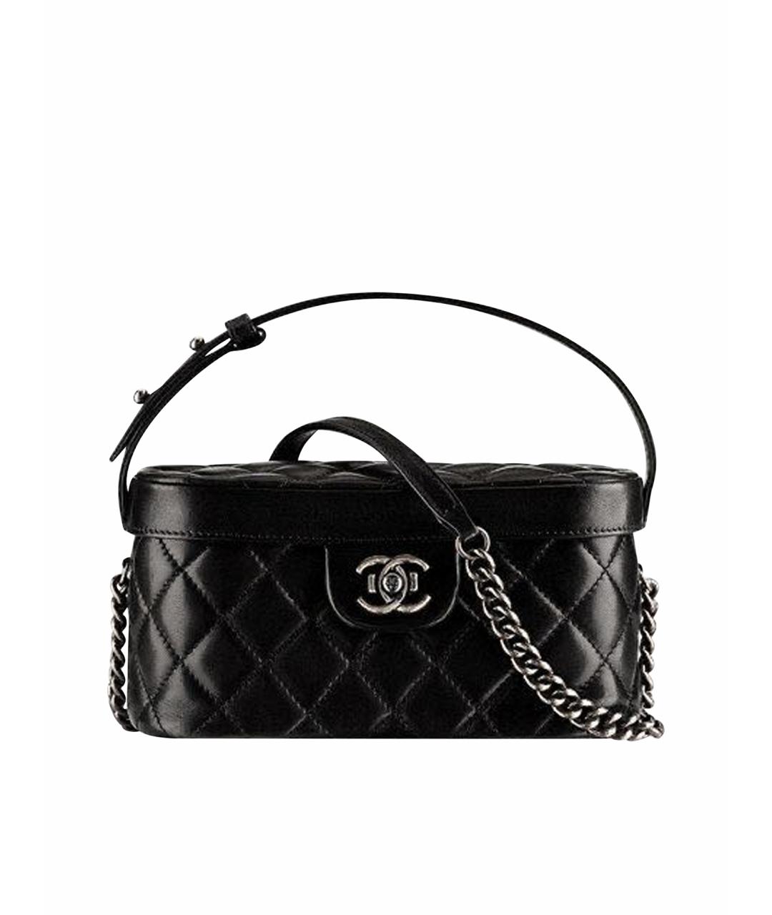 CHANEL Черная кожаная сумка тоут, фото 1