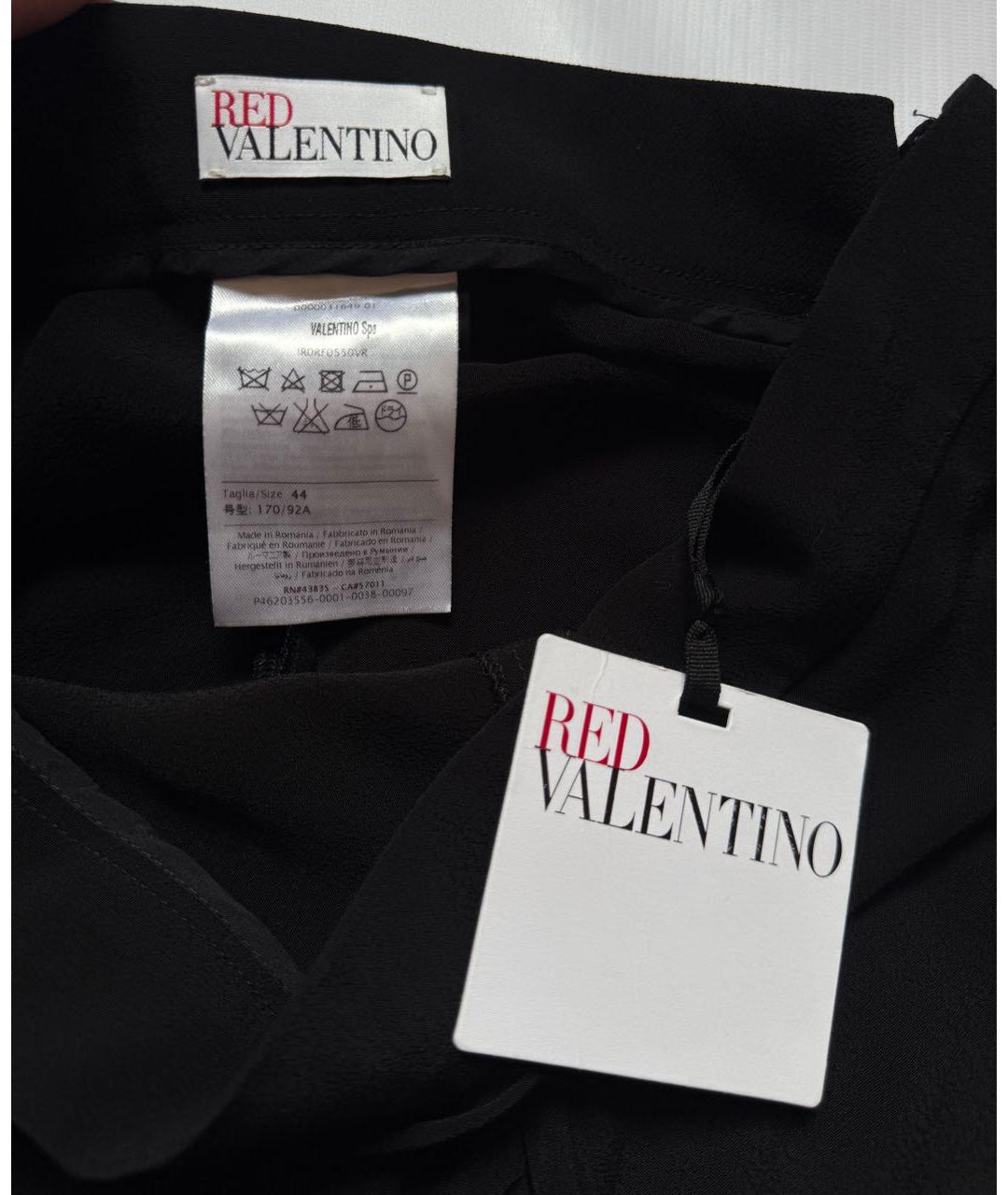RED VALENTINO Черные вискозные шорты, фото 3