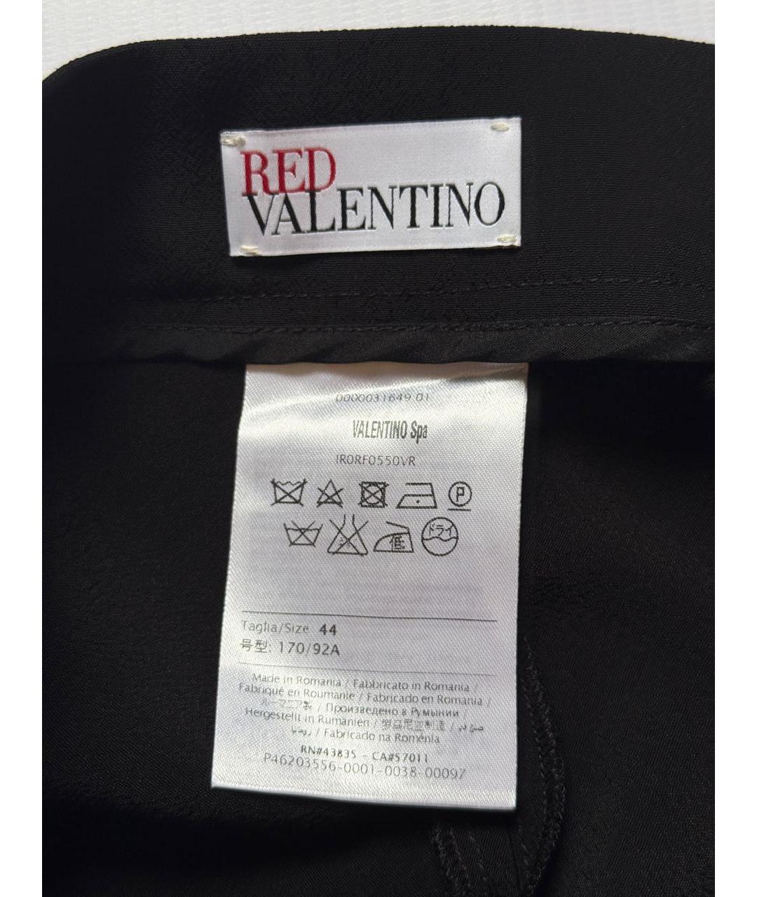 RED VALENTINO Черные вискозные шорты, фото 4