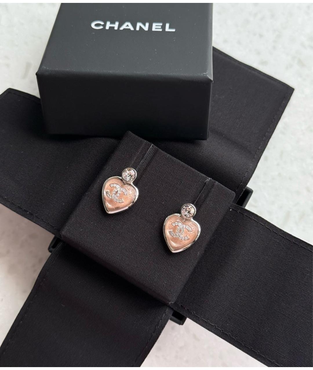 CHANEL Серебряные металлические серьги, фото 5