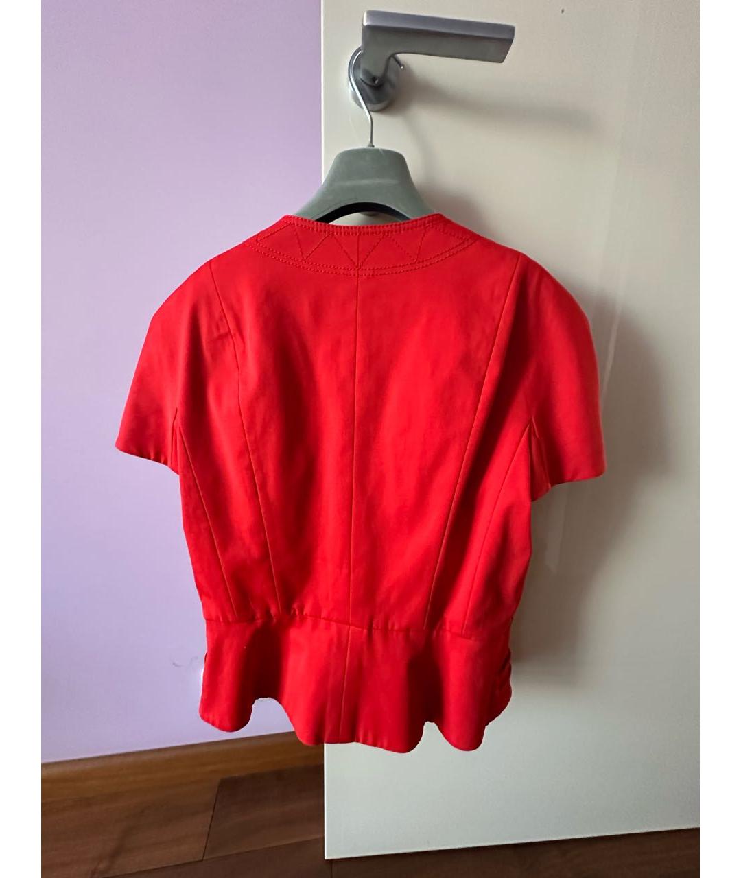 CHRISTIAN DIOR Красный хлопковый костюм с юбками, фото 7