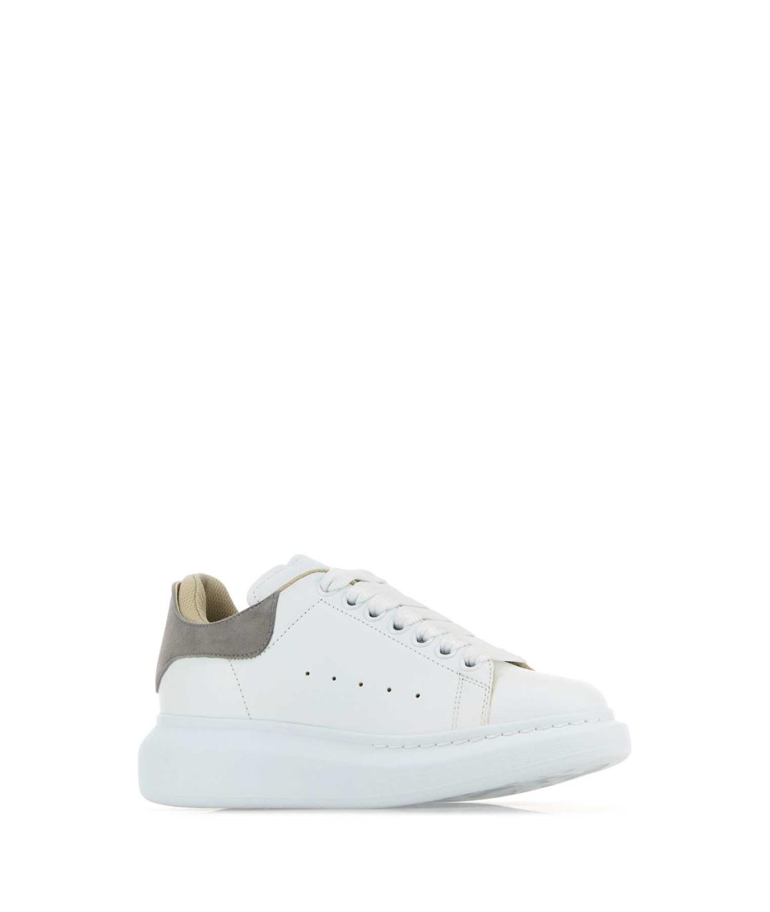 ALEXANDER MCQUEEN Белые кожаные кеды, фото 2