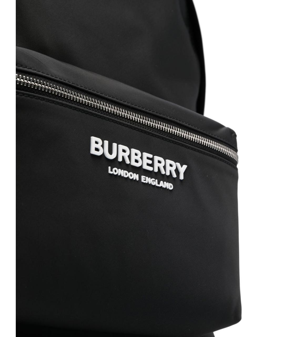 BURBERRY Черный синтетический рюкзак, фото 5