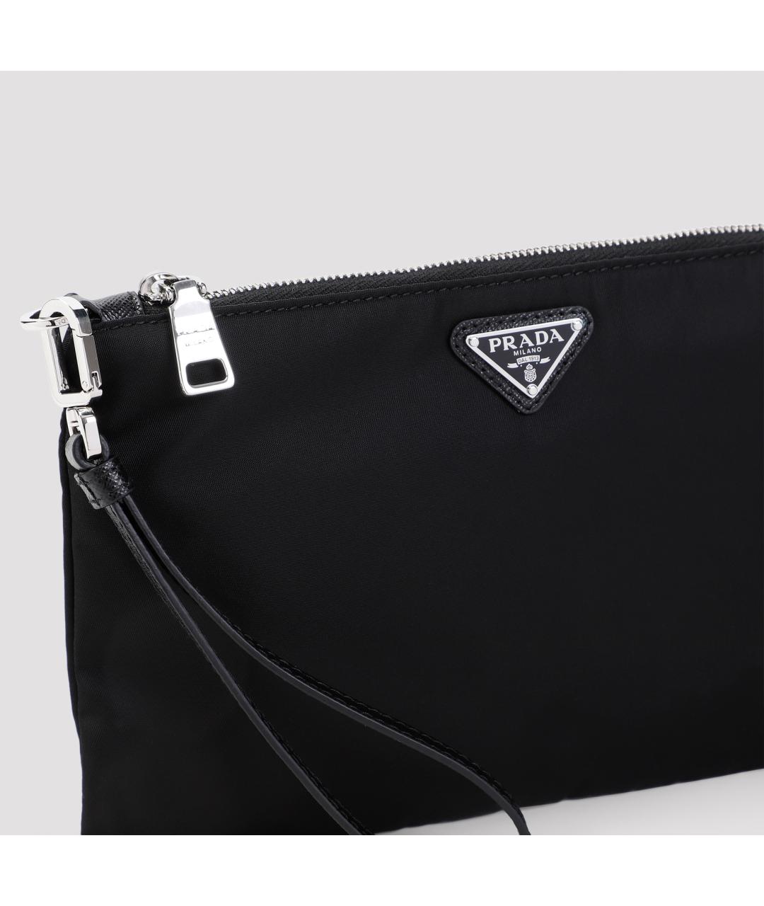 PRADA Черная синтетическая папка для документов, фото 4