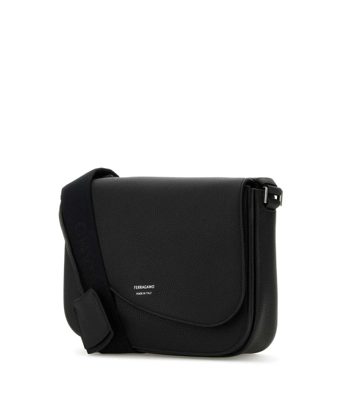 FERRAGAMO Черная сумка на плечо, фото 2