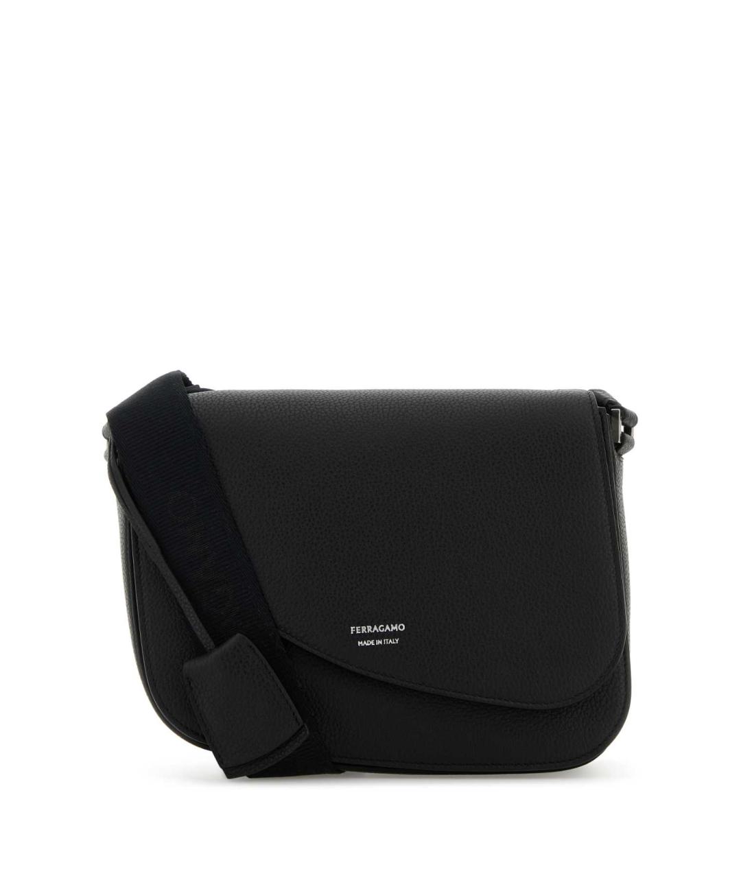 FERRAGAMO Черная сумка на плечо, фото 1