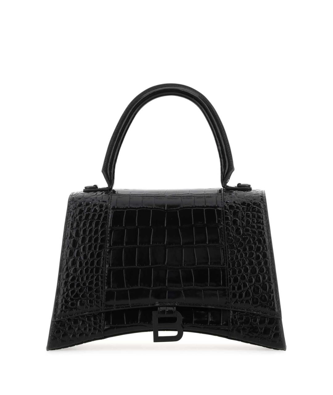 BALENCIAGA Черная кожаная сумка с короткими ручками, фото 1