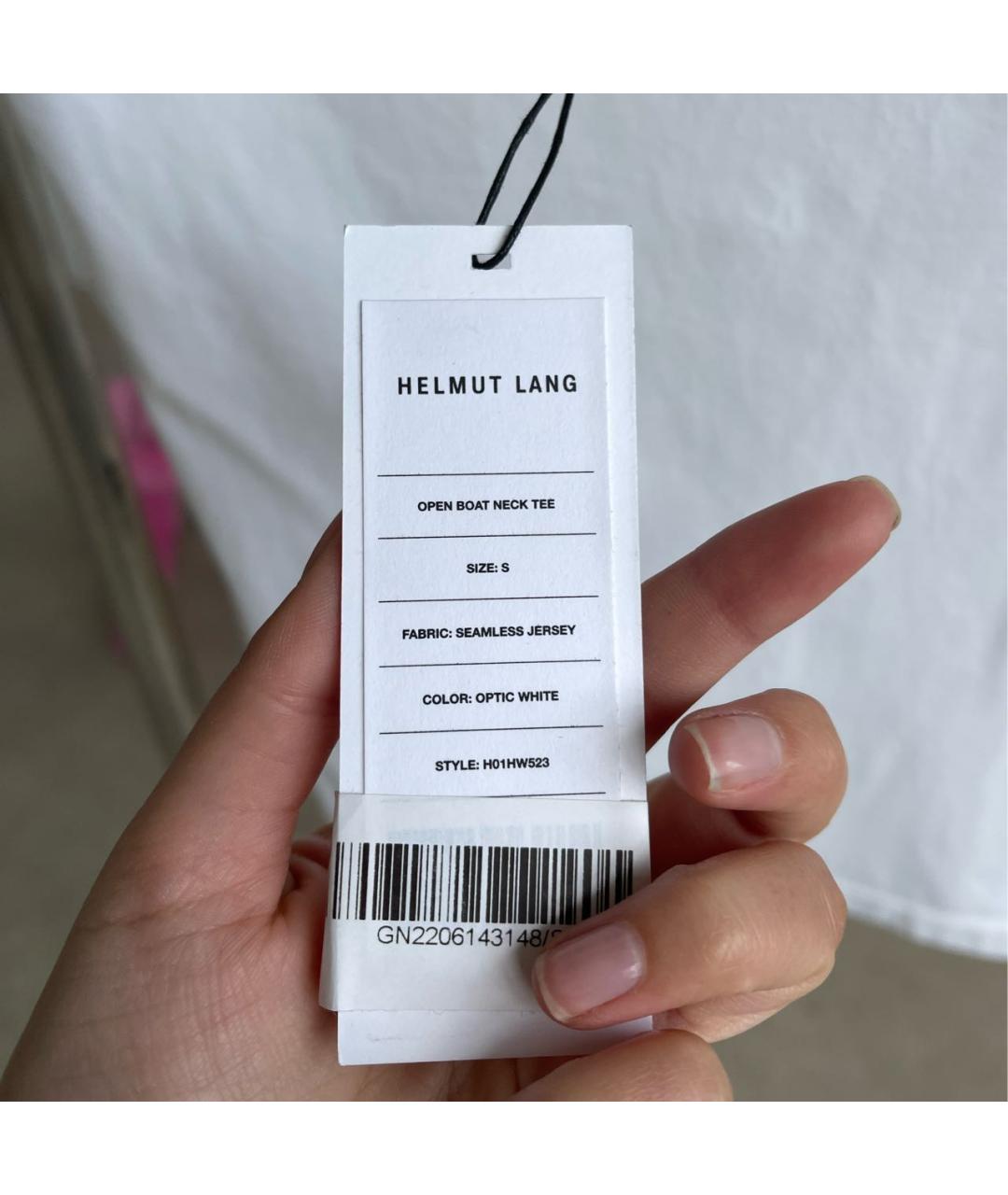 HELMUT LANG Белая майка, фото 4