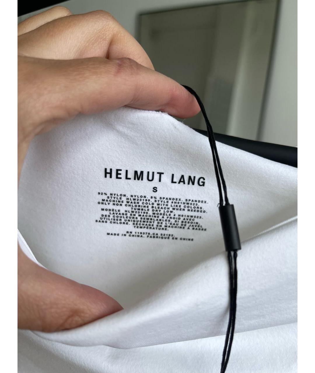 HELMUT LANG Белая майка, фото 3