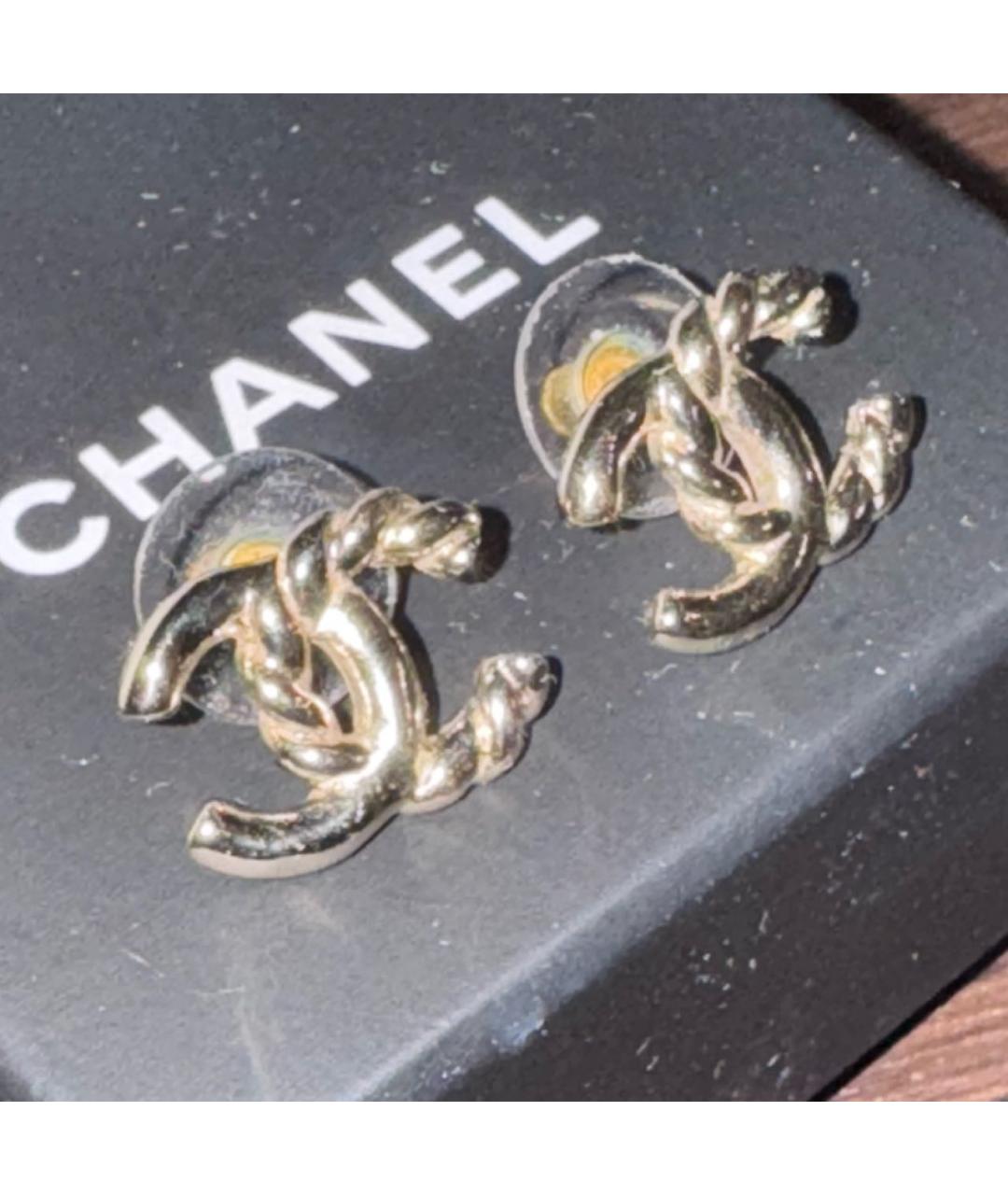 CHANEL Металлические серьги, фото 3