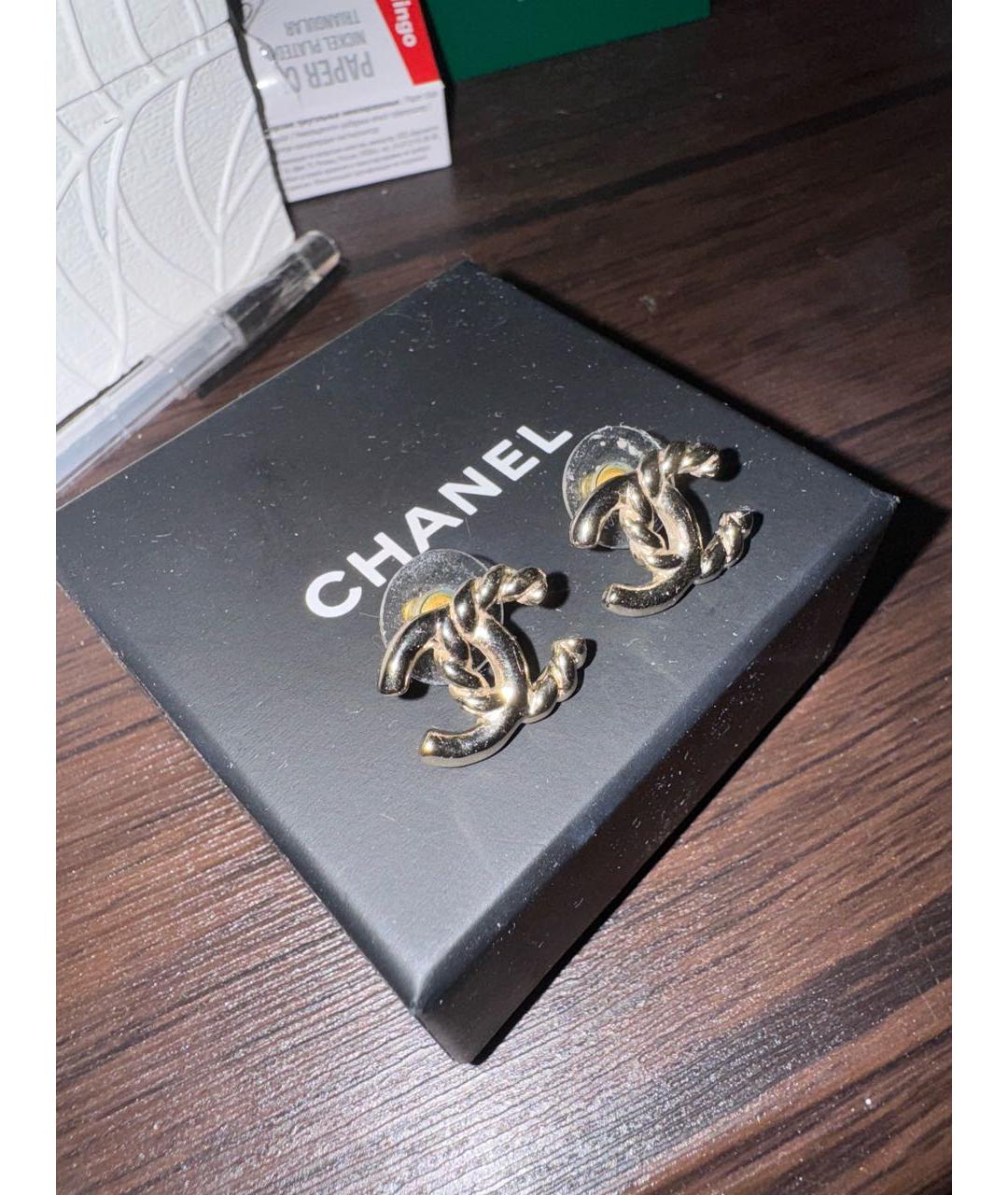 CHANEL Металлические серьги, фото 2