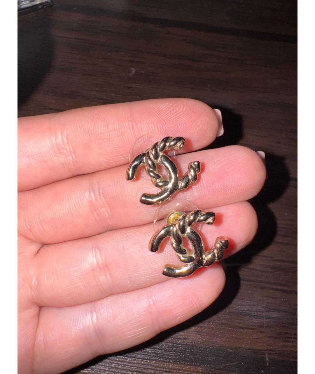 CHANEL Металлические серьги, фото 5