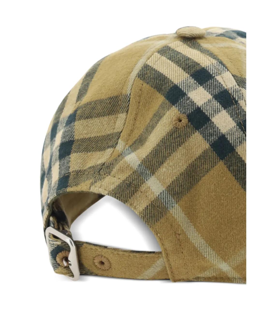 BURBERRY Бежевая хлопковая кепка/бейсболка, фото 3