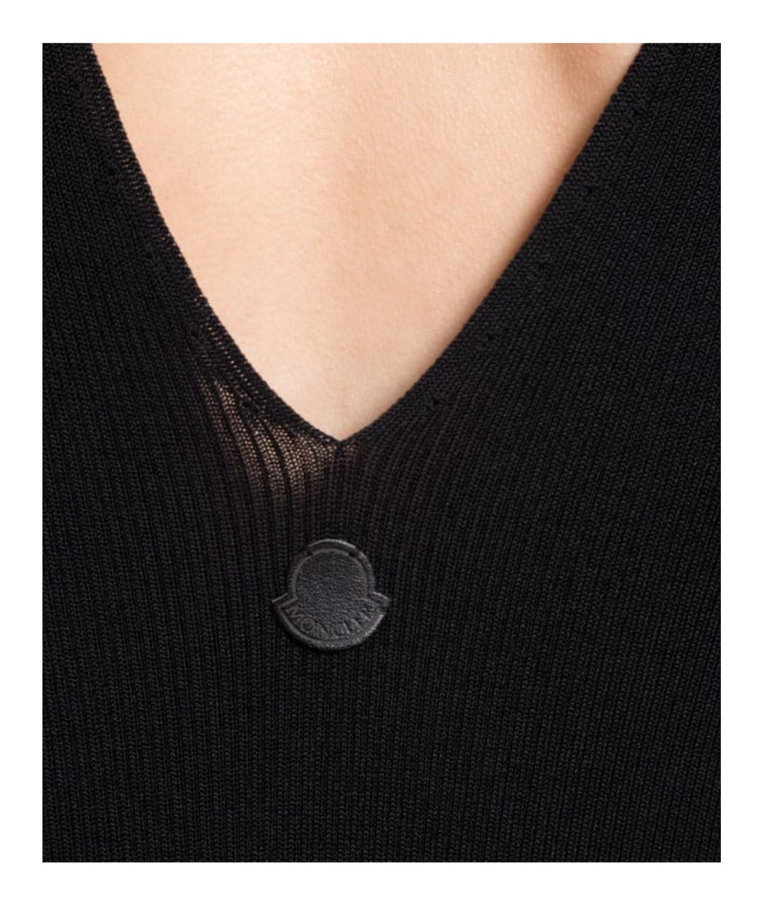 MONCLER Черное повседневное платье, фото 5