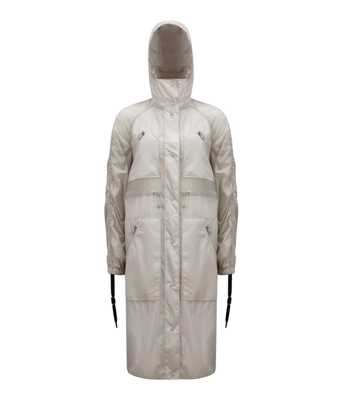 MONCLER Серая полиамидовая парка, фото 1
