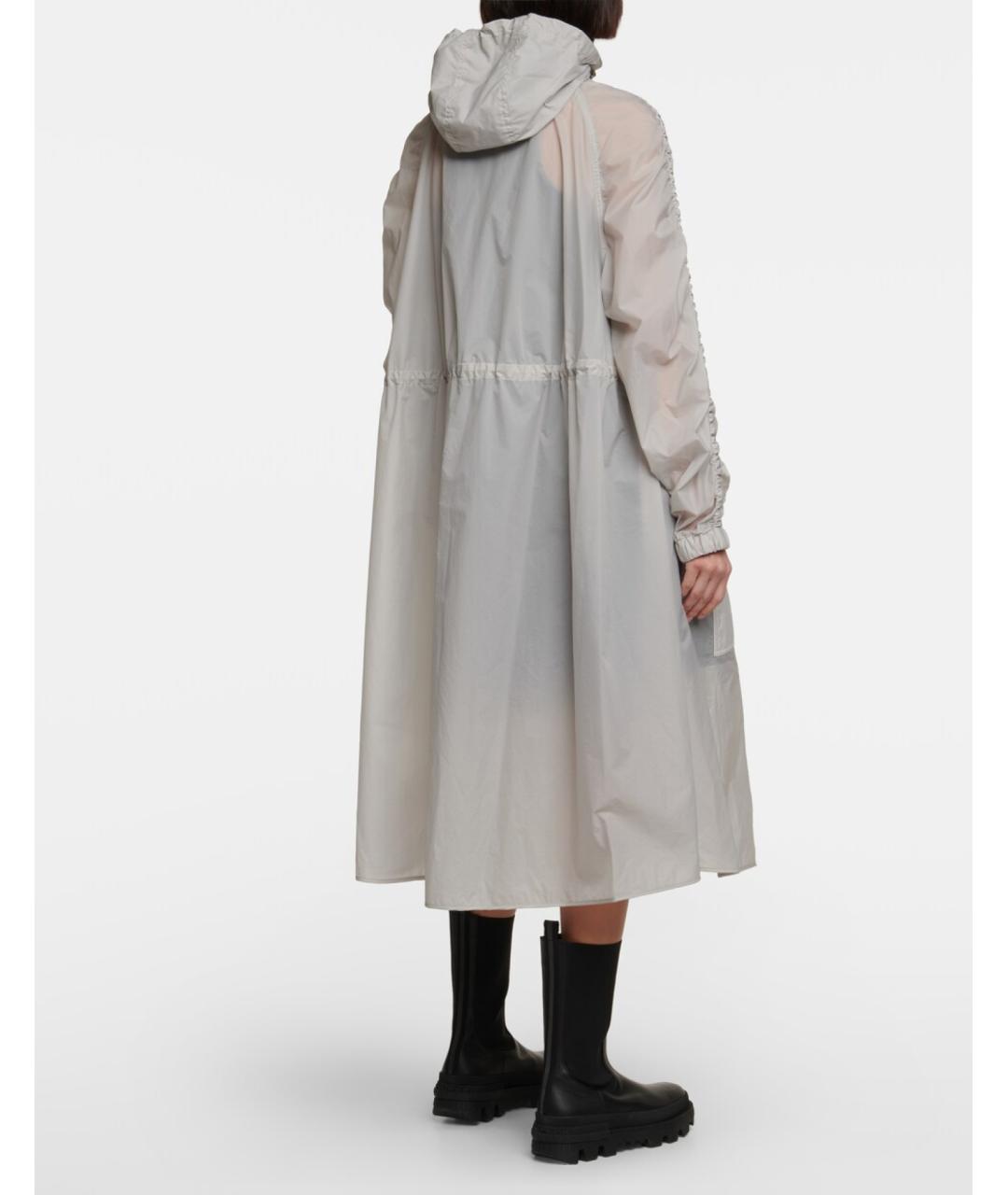 MONCLER Серая полиамидовая парка, фото 3