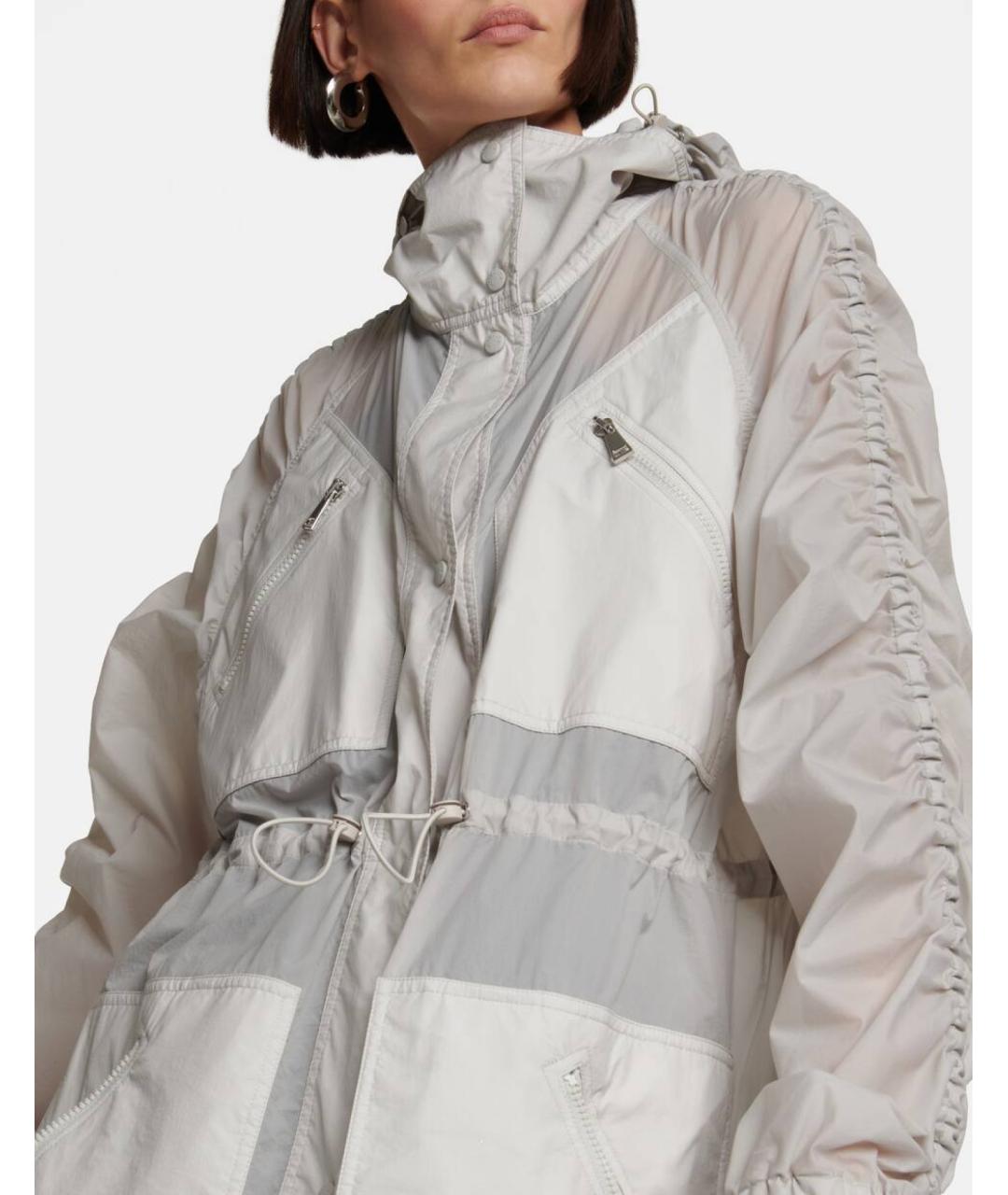 MONCLER Серая полиамидовая парка, фото 4