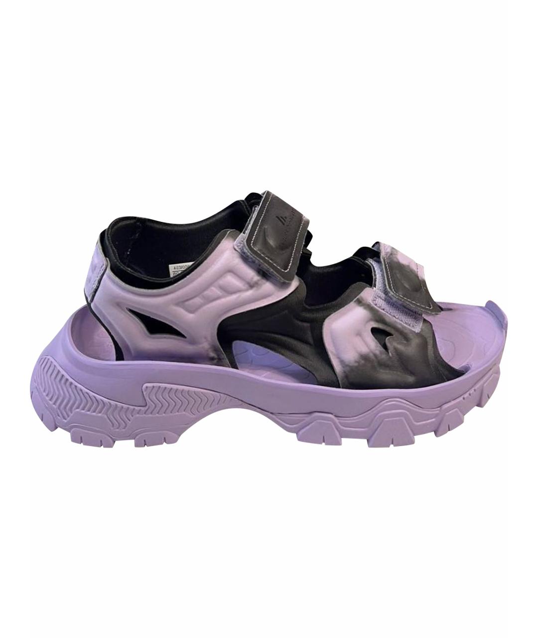 ADIDAS BY STELLA MCCARTNEY Фиолетовые сандалии из искусственной кожи, фото 1