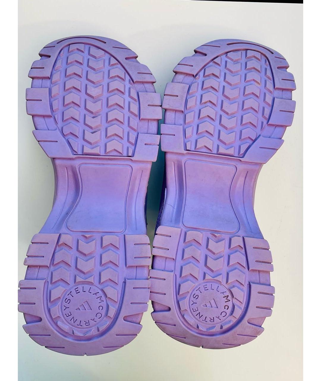 ADIDAS BY STELLA MCCARTNEY Фиолетовые сандалии из искусственной кожи, фото 3