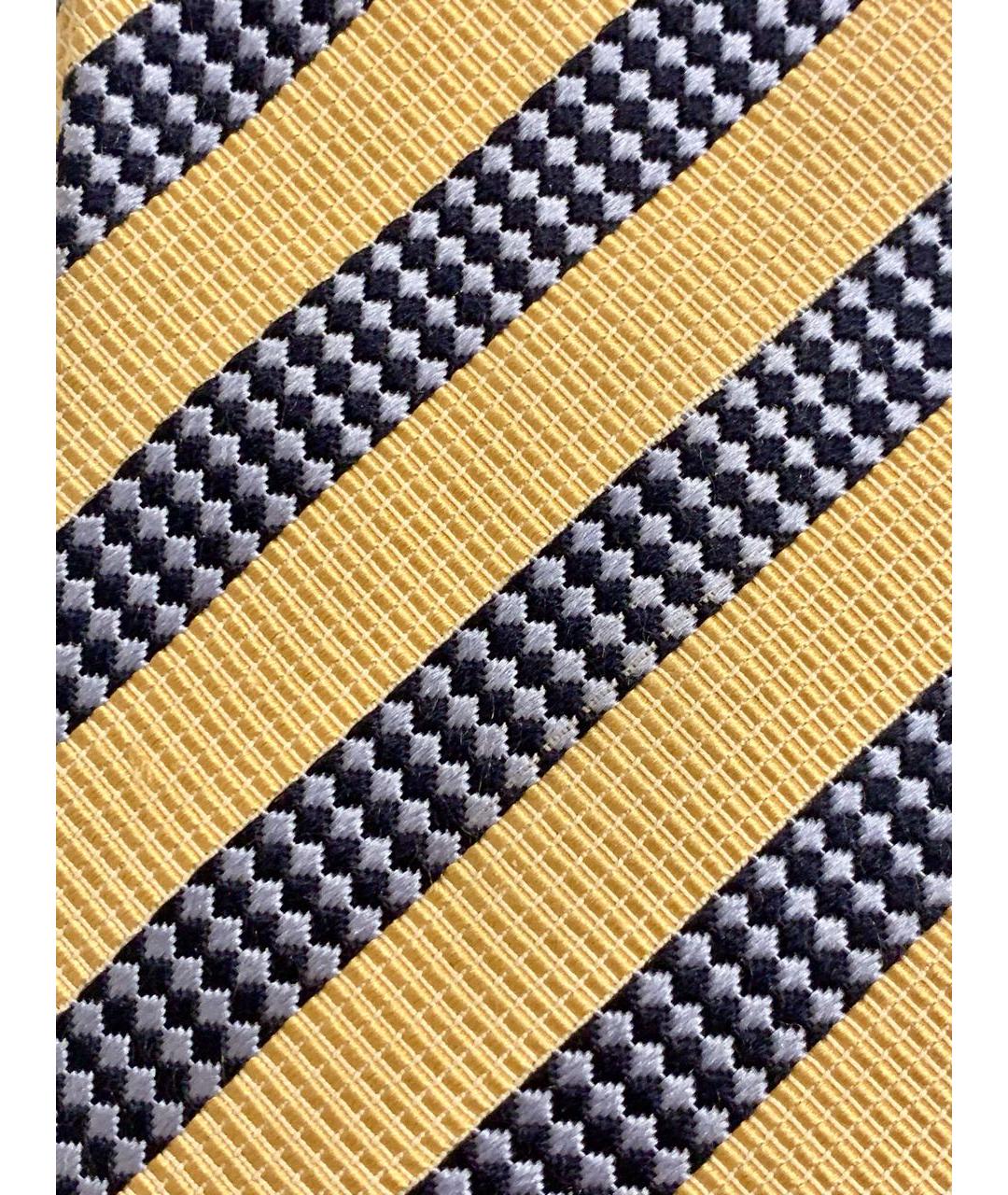 HUGO BOSS Желтый шелковый галстук, фото 2