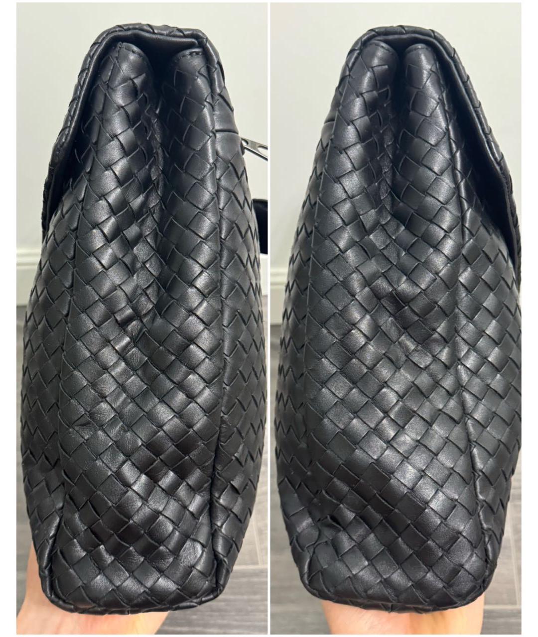 LOUIS VUITTON Черный кожаный портфель, фото 4