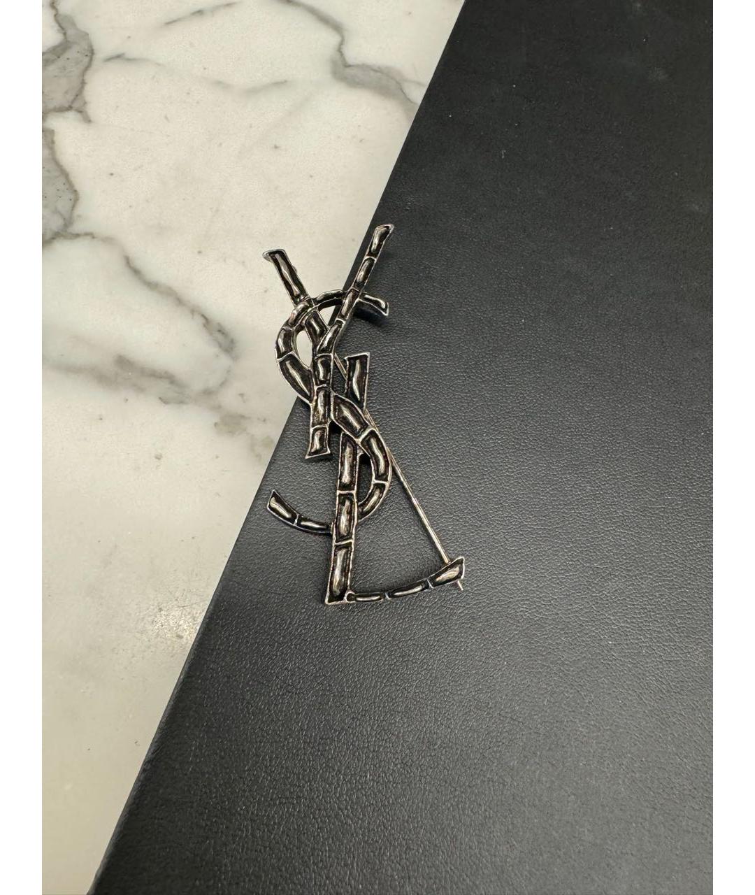SAINT LAURENT Латунная булавка / брошь, фото 3