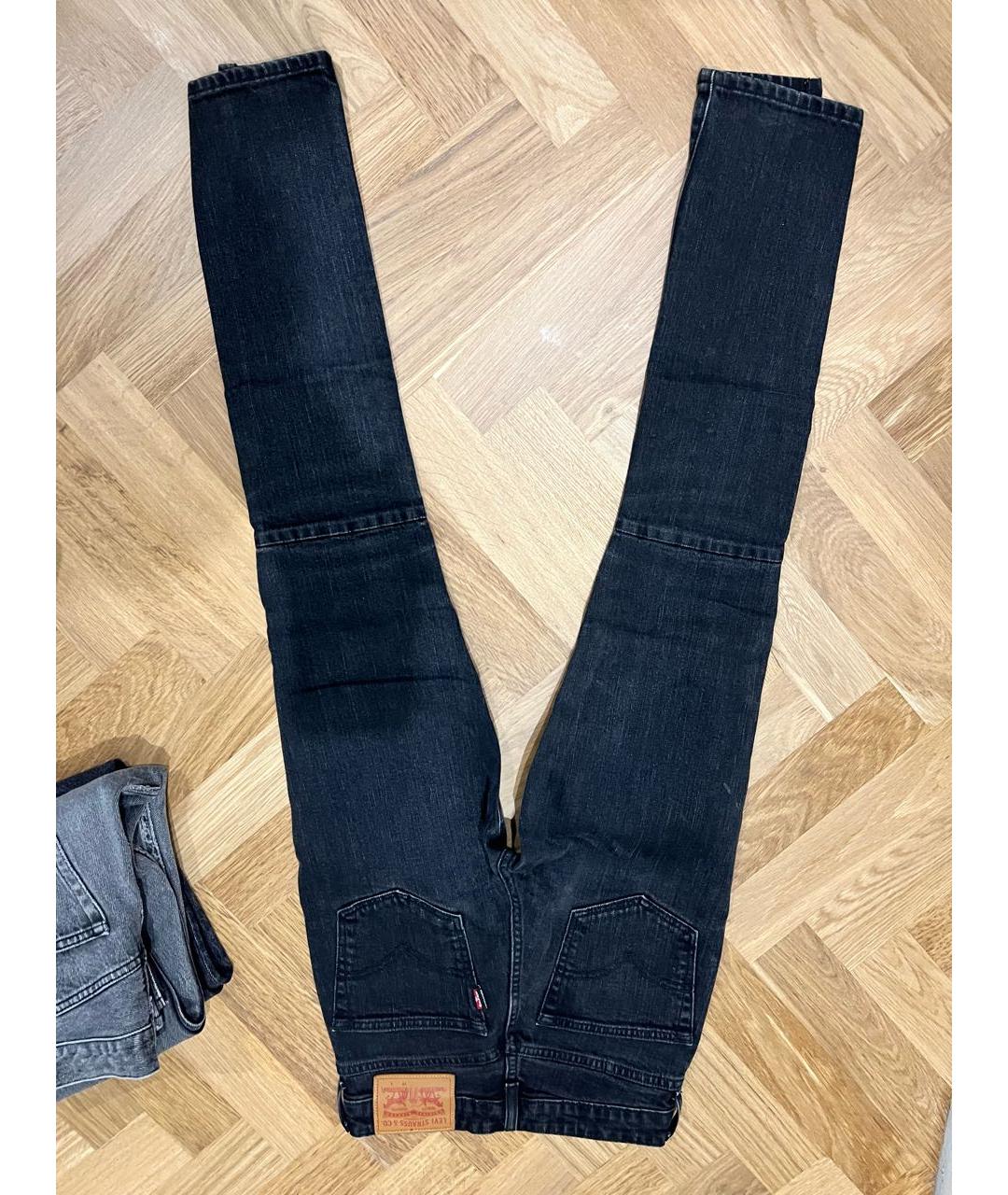 VETEMENTS Черные хлопковые джинсы слим, фото 4