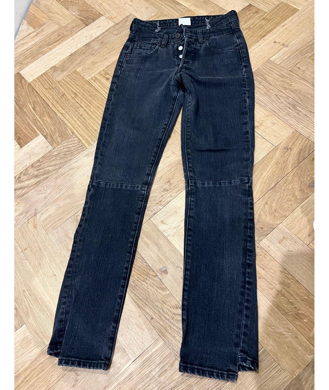 VETEMENTS Черные хлопковые джинсы слим, фото 6