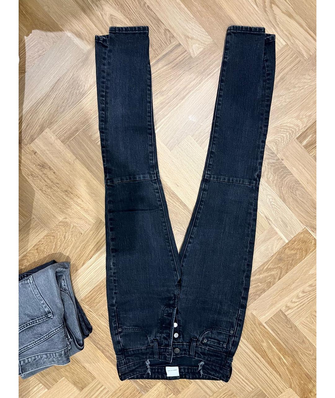 VETEMENTS Черные хлопковые джинсы слим, фото 2