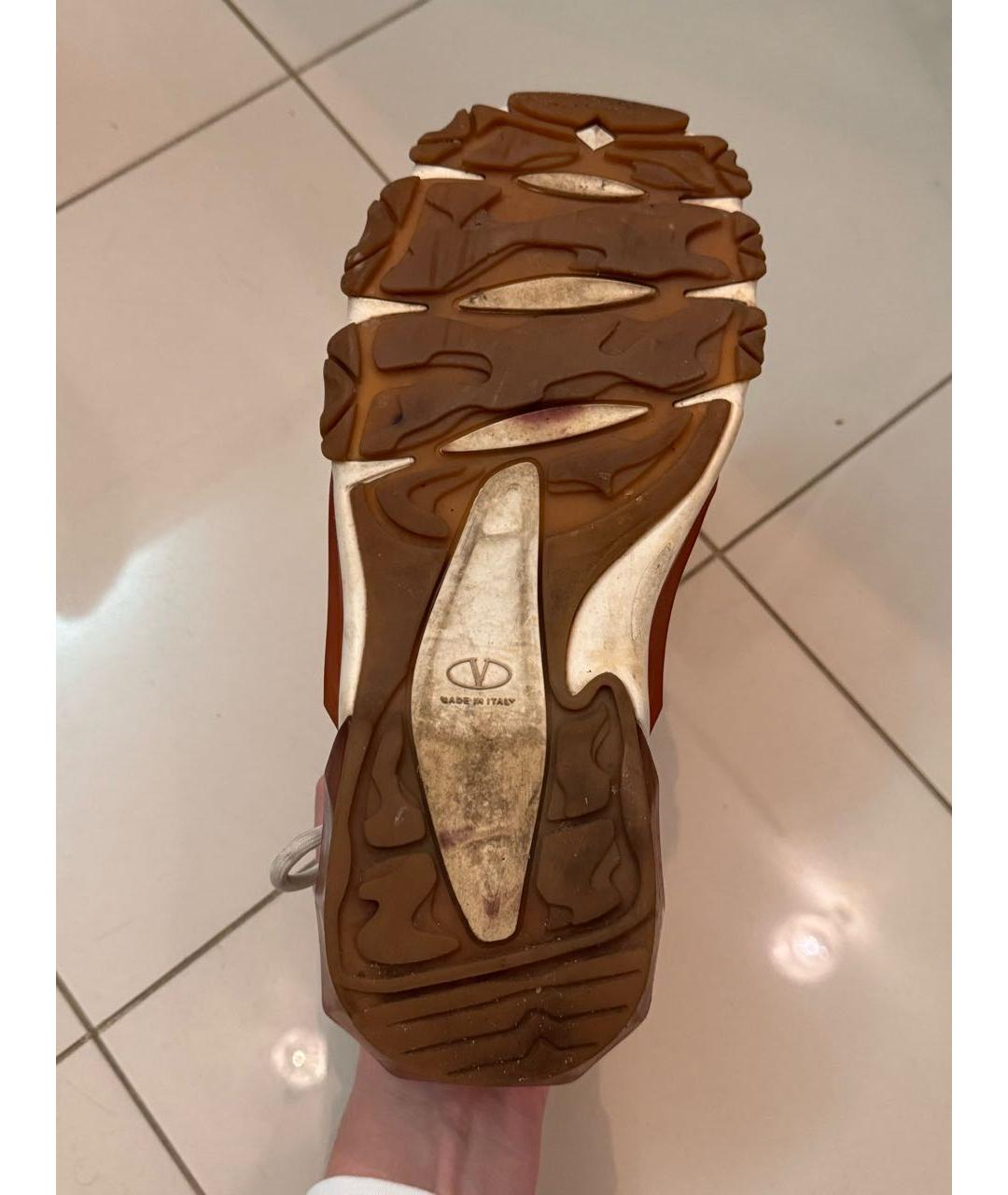 VALENTINO Черные кожаные кроссовки, фото 5