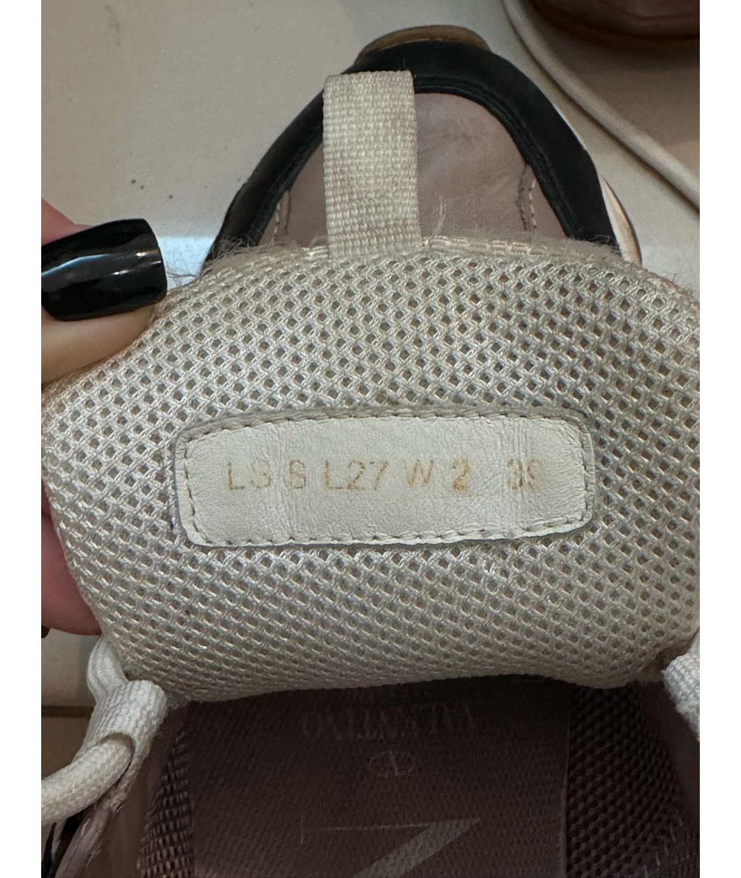 VALENTINO Черные кожаные кроссовки, фото 6