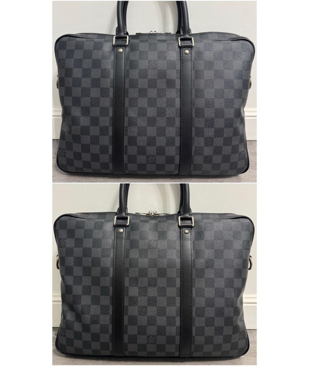 LOUIS VUITTON Черный портфель, фото 3