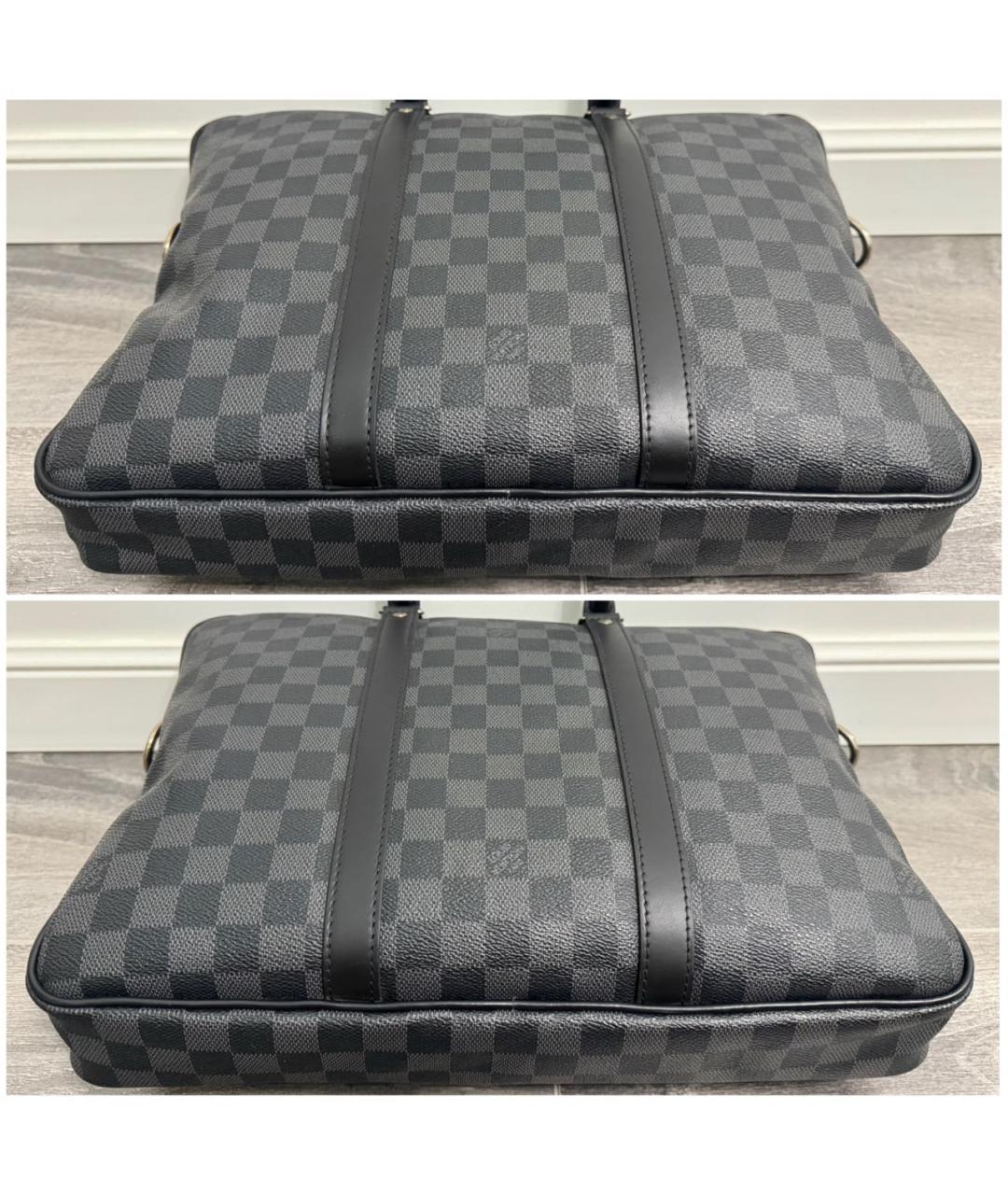 LOUIS VUITTON Черный портфель, фото 4