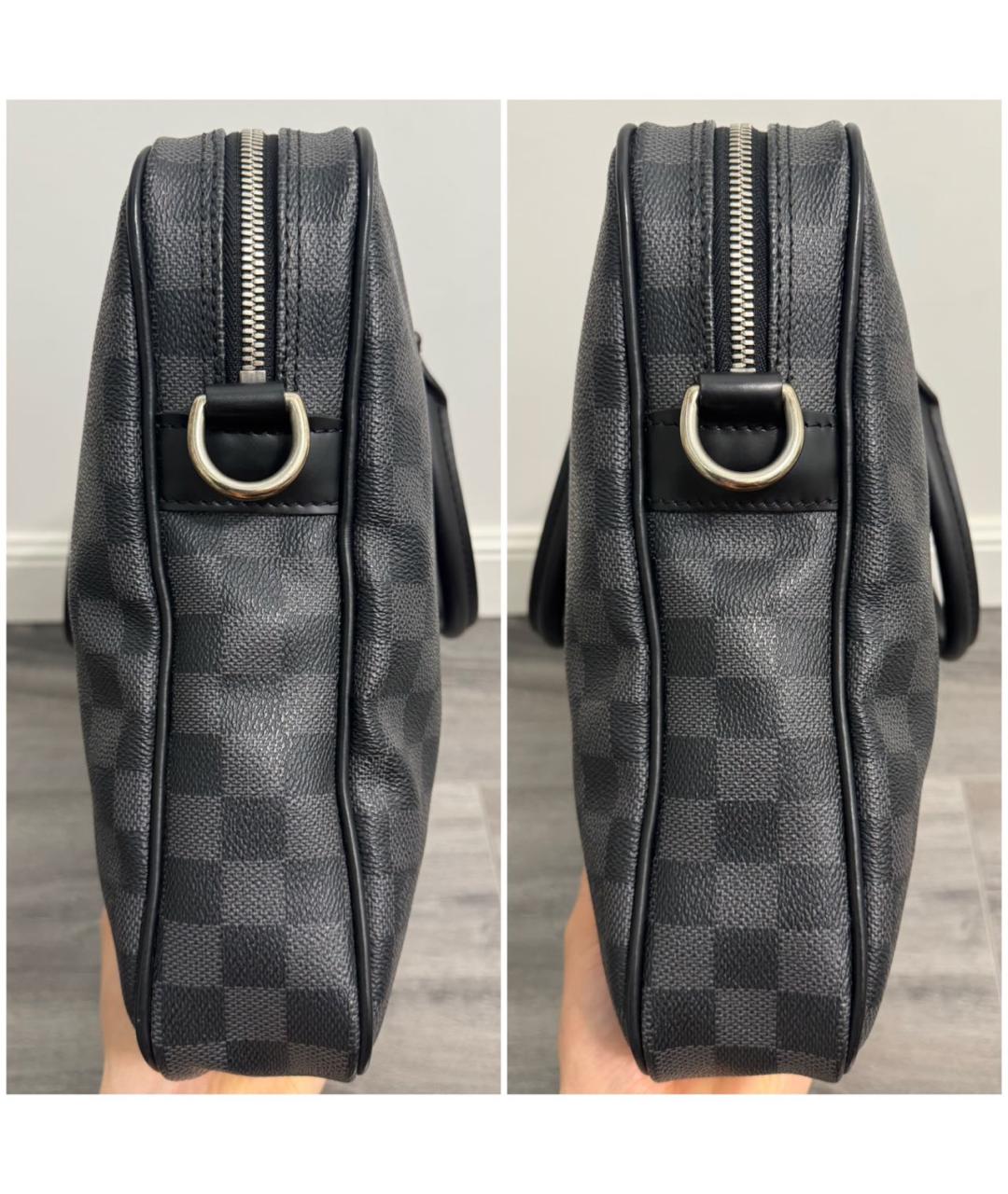 LOUIS VUITTON Черный портфель, фото 6