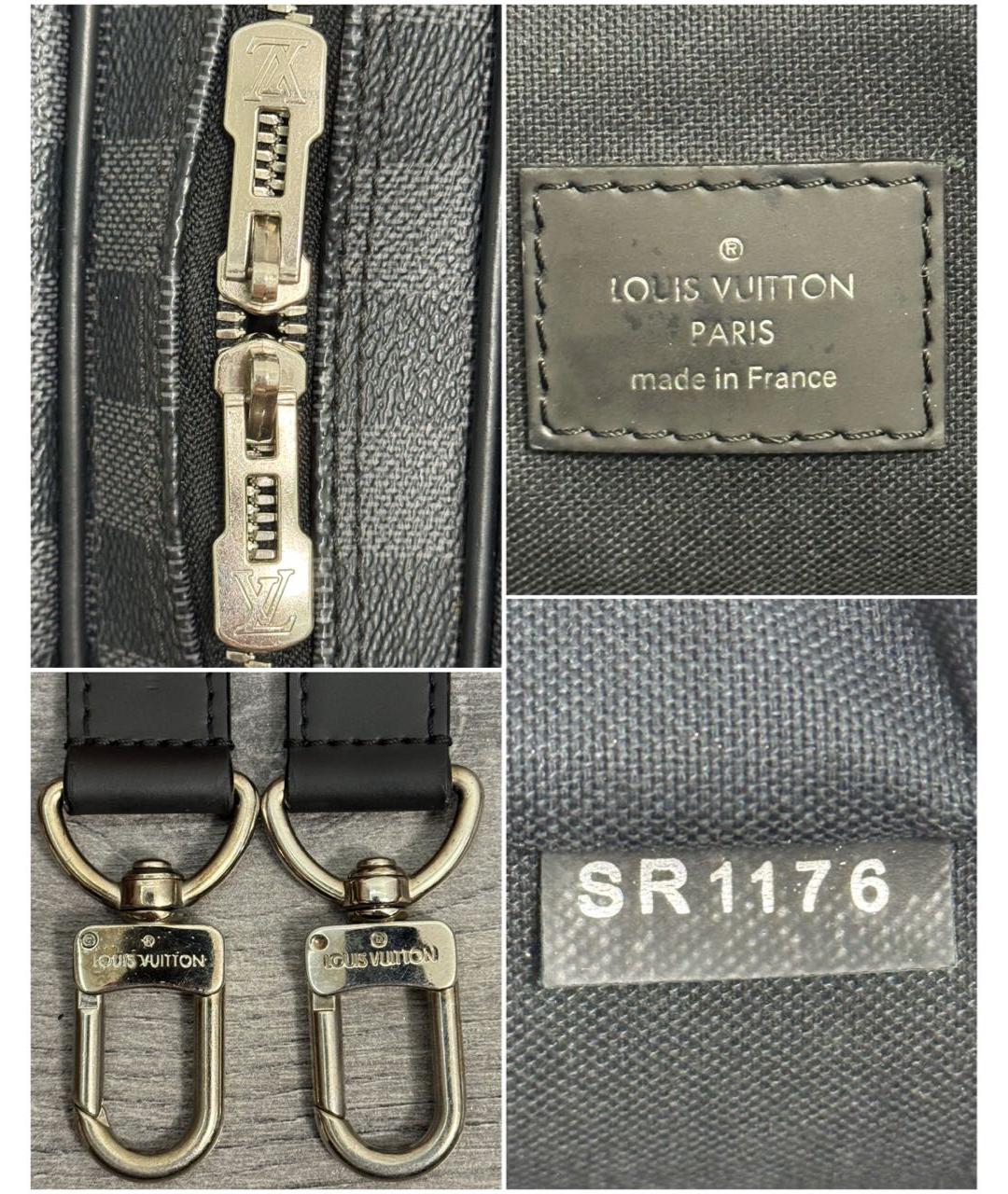 LOUIS VUITTON Черный портфель, фото 7