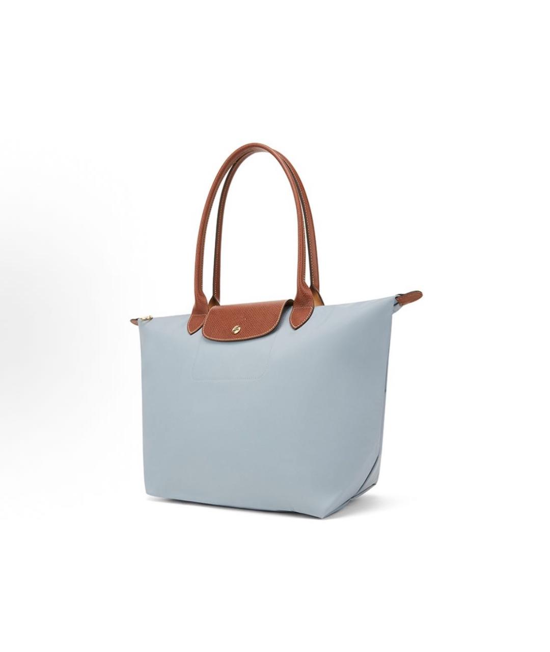 LONGCHAMP Голубая сумка тоут, фото 2