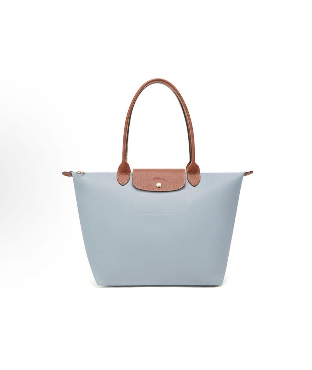 LONGCHAMP Голубая сумка тоут, фото 4