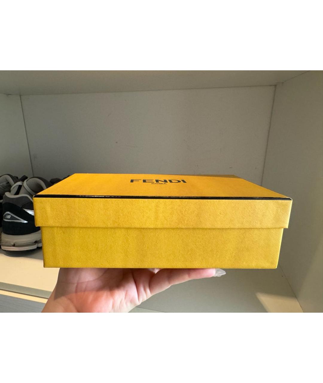 FENDI Коричневые пластиковые солнцезащитные очки, фото 2