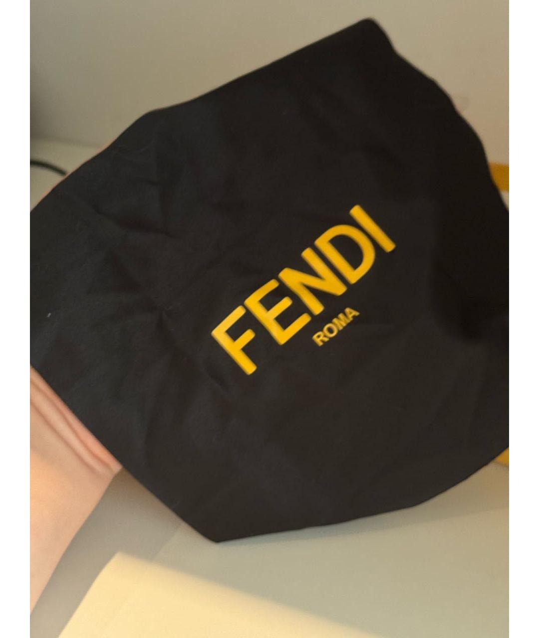 FENDI Коричневые пластиковые солнцезащитные очки, фото 7