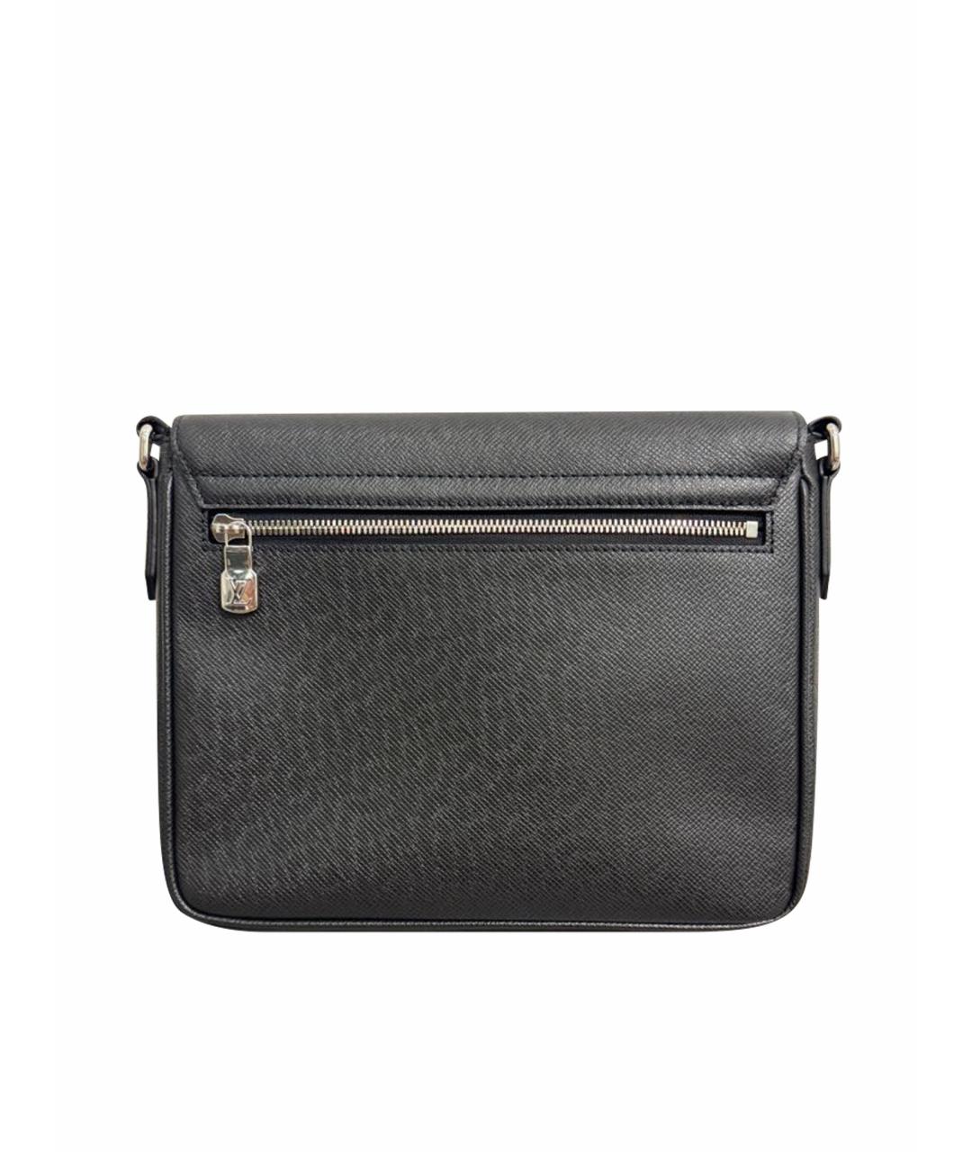 LOUIS VUITTON Черная кожаная сумка на плечо, фото 1