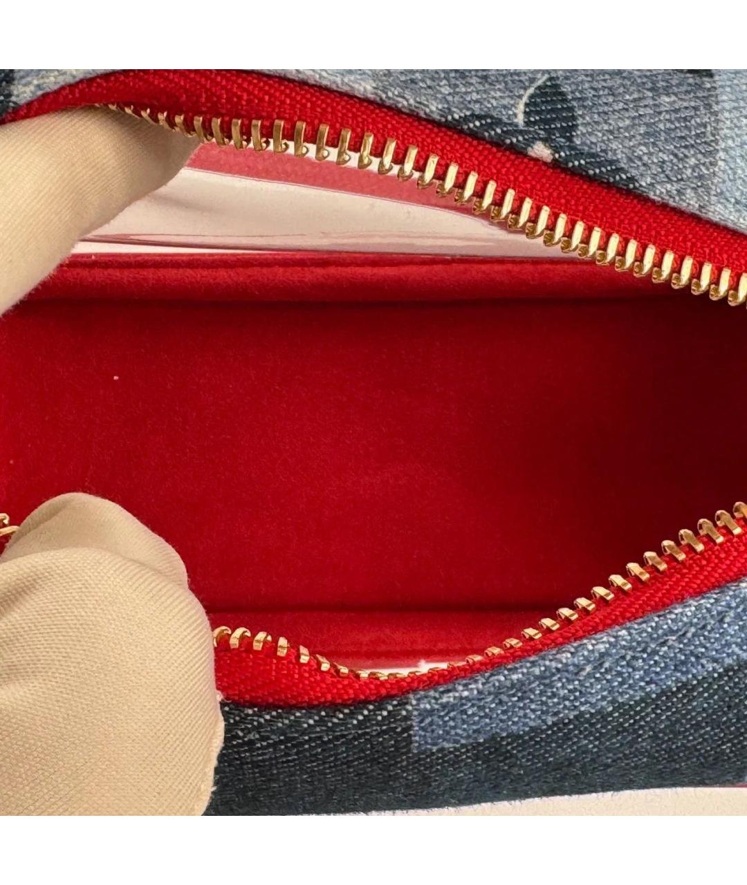 LOUIS VUITTON Темно-синяя деним сумка через плечо, фото 4