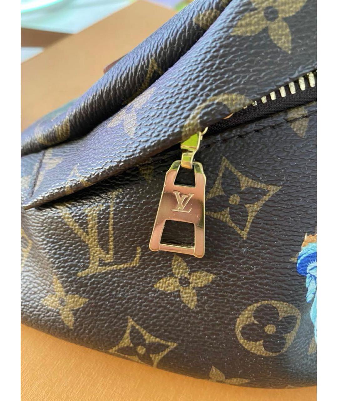 LOUIS VUITTON Коричневая поясная сумка, фото 4