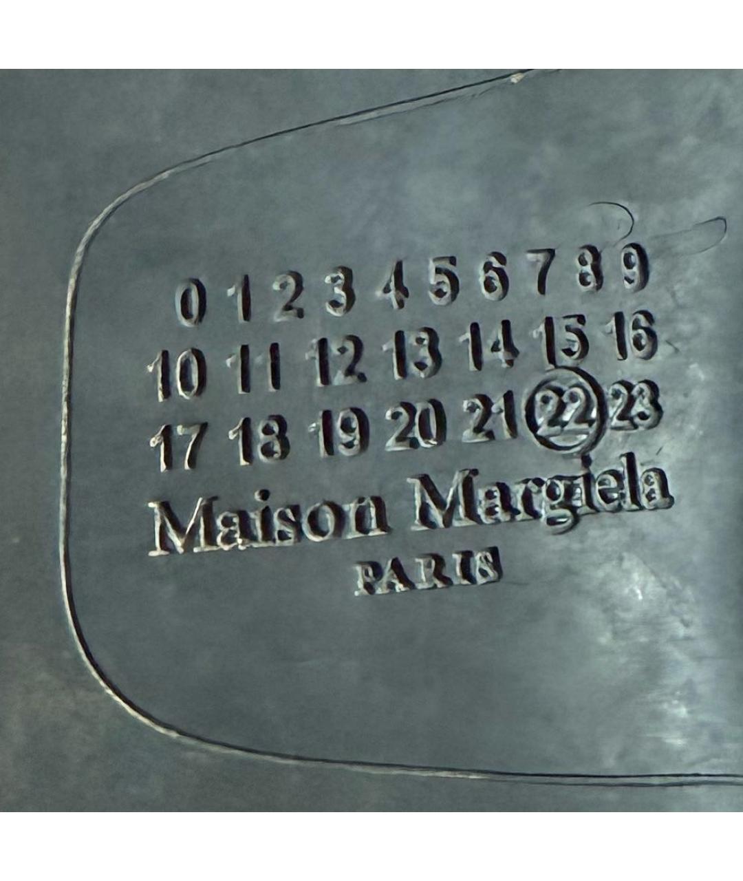 MAISON MARGIELA Черные текстильные высокие кроссовки / кеды, фото 4